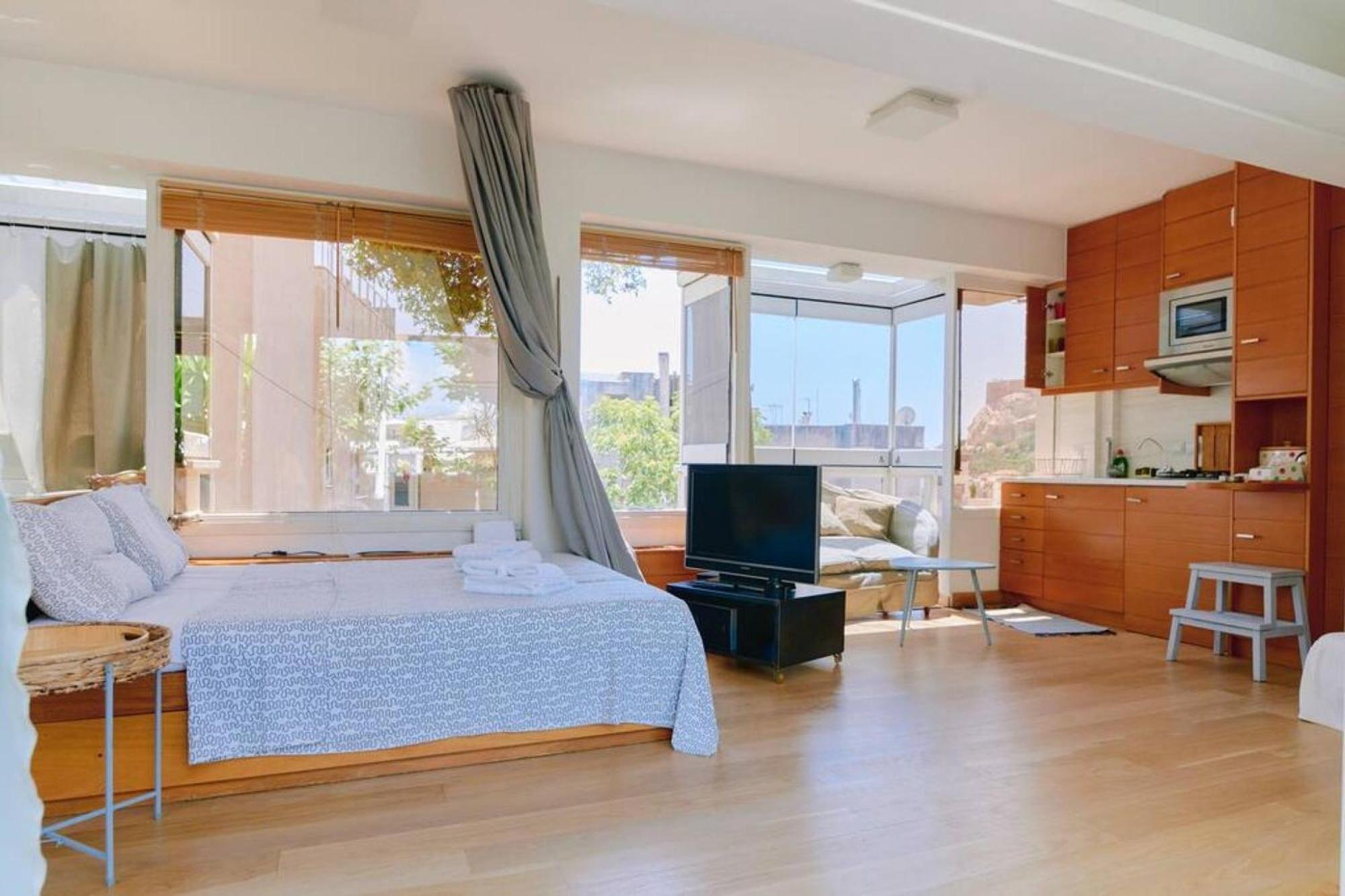360 View In Roof Top Appartment With Patio أثينا المظهر الخارجي الصورة
