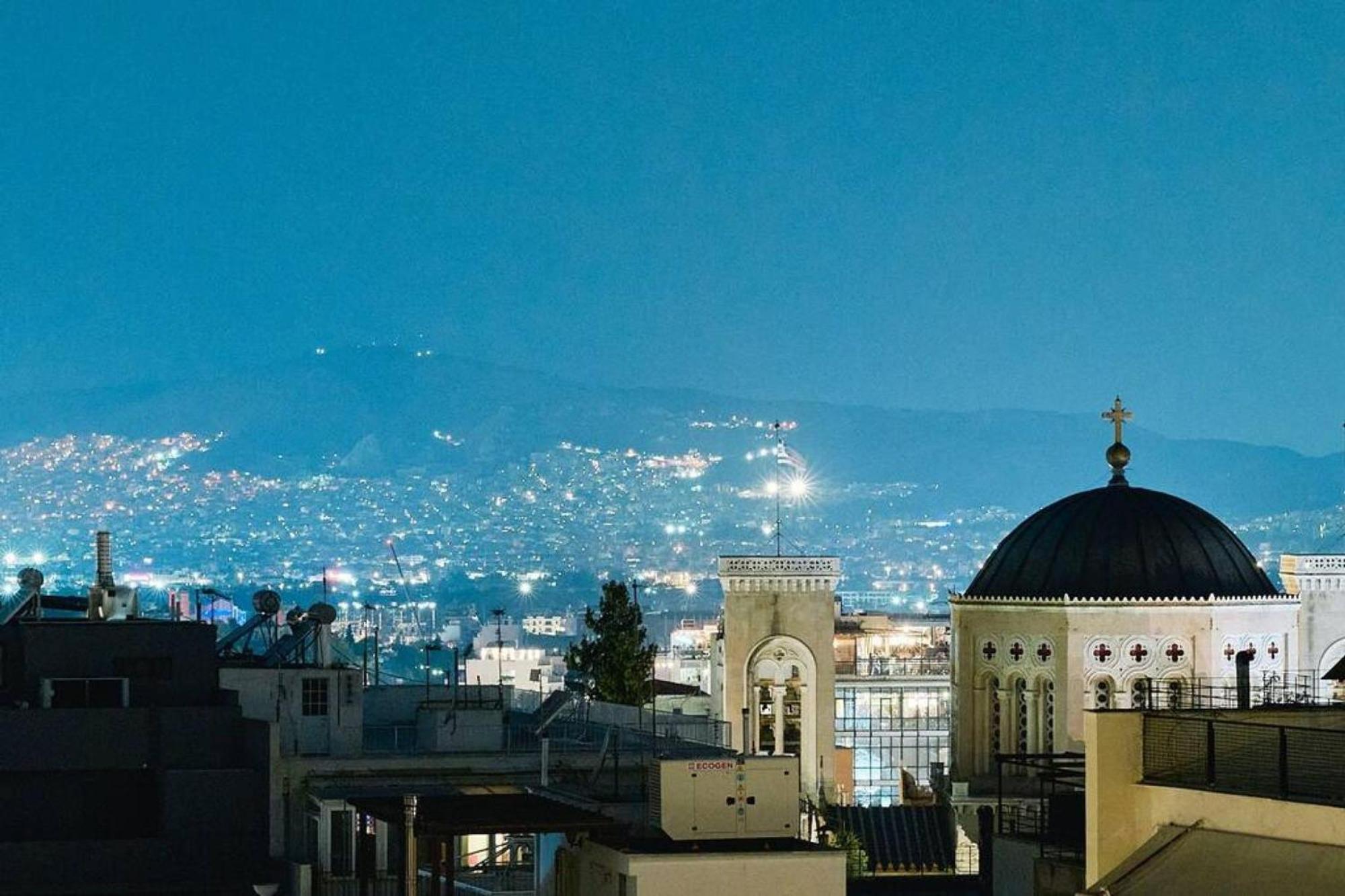 360 View In Roof Top Appartment With Patio أثينا المظهر الخارجي الصورة